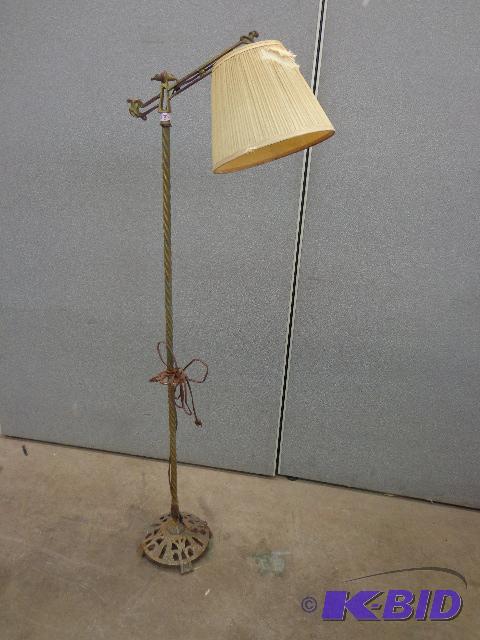 lot 136 image: Floor Lamp   58" T   Arm is 13"...