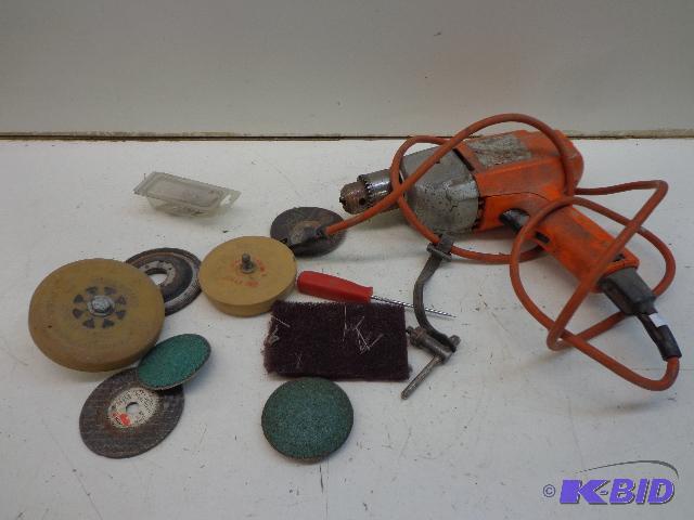 lot 31 image: Jacobs 12" Drill   Random Sanding Pads ...