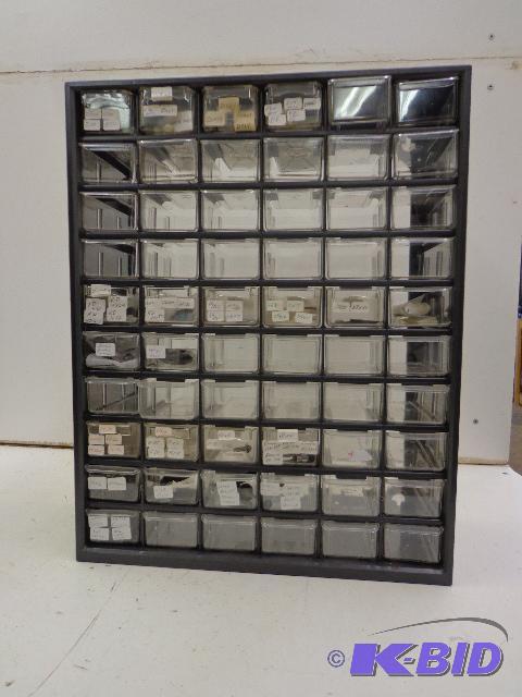 lot 44 image: 60 Drawer Organizer   Half Filled wFishing R...
