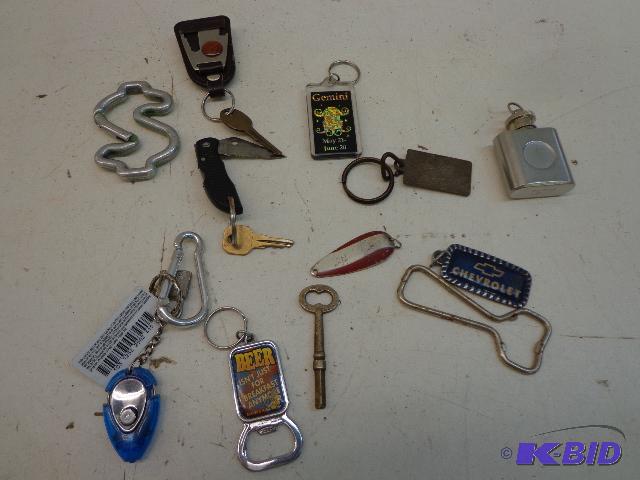lot 45 image: Random Key Chains   Bottle Opener  Key Chains...