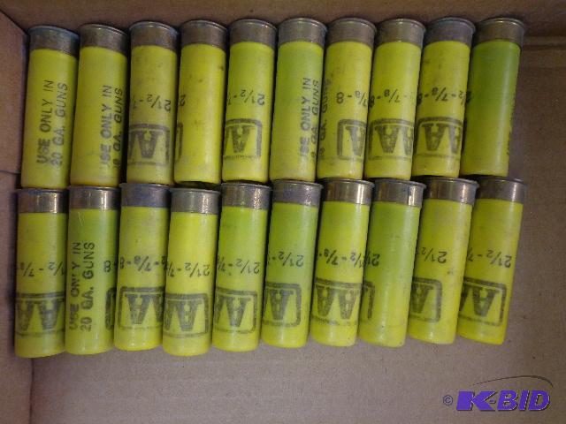 lot 51 image: Shotgun Shells   Qty 20  2 12 20 Gauge ...