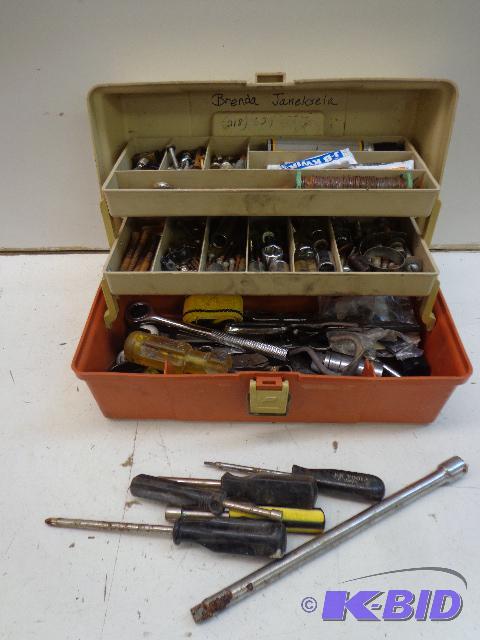 lot 53 image: Tools in a Tackle Box   Plano Tackle Box Fill...