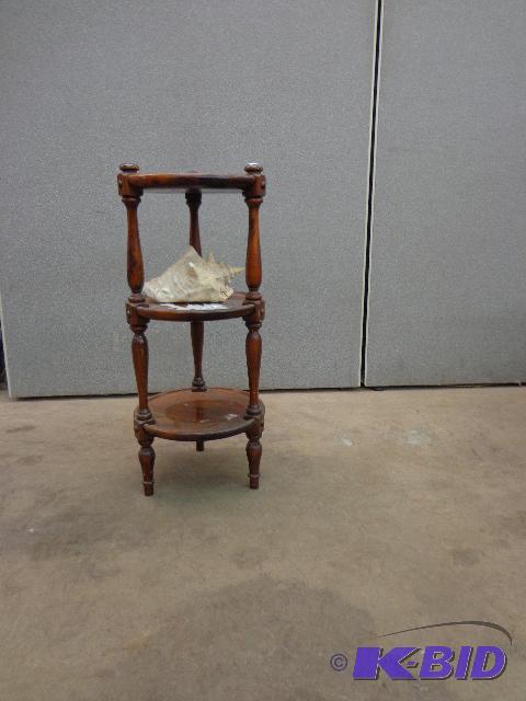 lot 63 image: Round Table   36" T x 12" W   ...