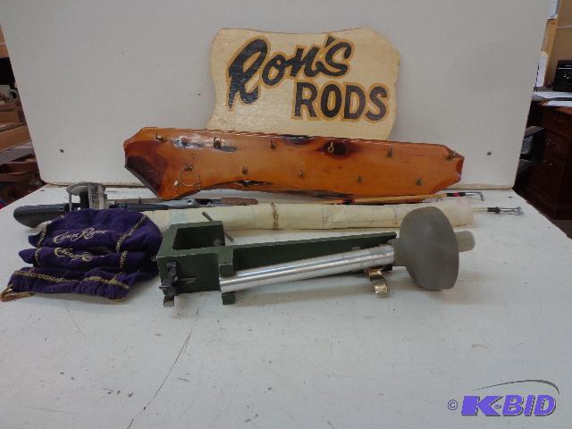 lot 85 image: Rod Hanger and Poles   24" Long Decorati...