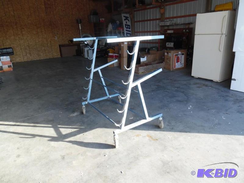 Volleyball net rack