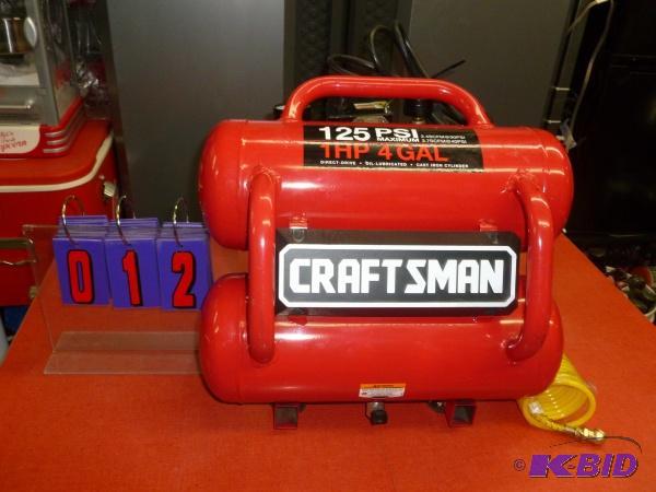 craftsman air compressor 4 gallon twin tank