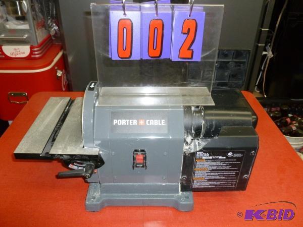 lot 2 image: Porter Cable belt and disc sander. 8" di...