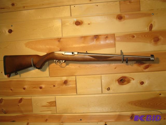 lot 7 image: Ruger 1022 stainless semi-auto rifle