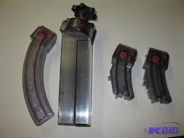 lot 9 image: 15 round clips, qty 2 and one 30 round clip w...