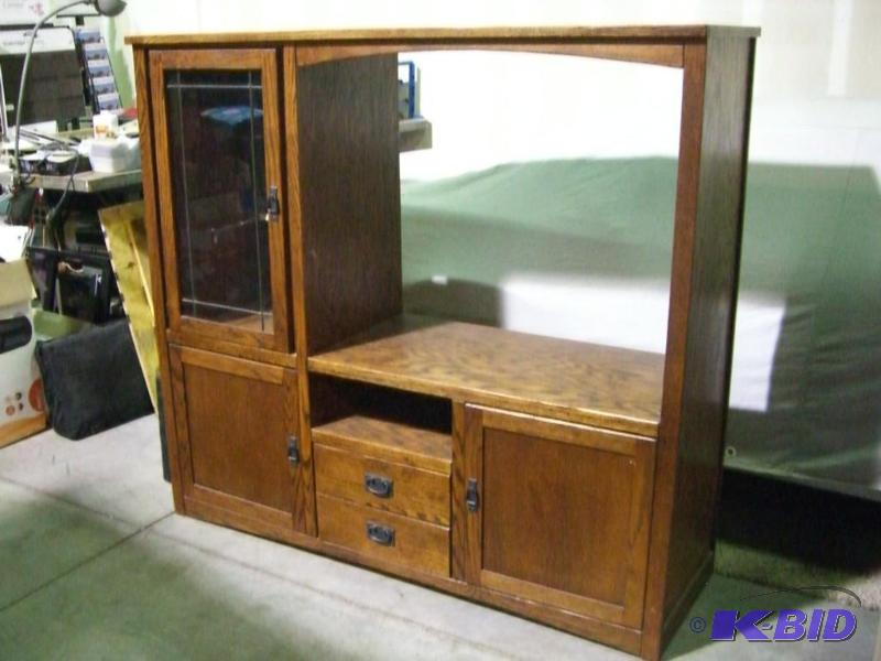 Oak Entertainment Cabinet