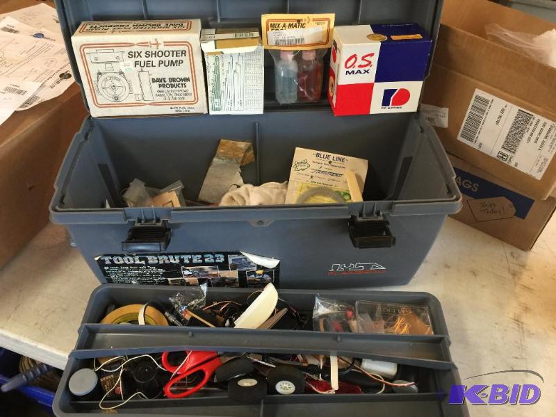 Large tool box full of assorted Remote Contro...