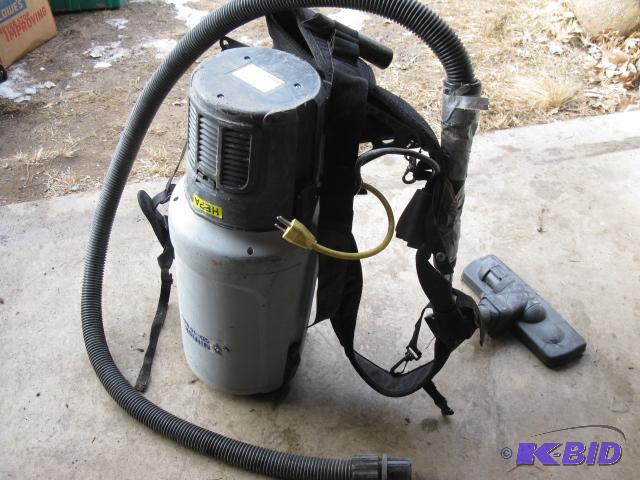 Hepa backpack vacuum, working condition unkno...