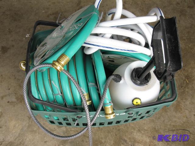 1 box of 6 foot garden hoses...