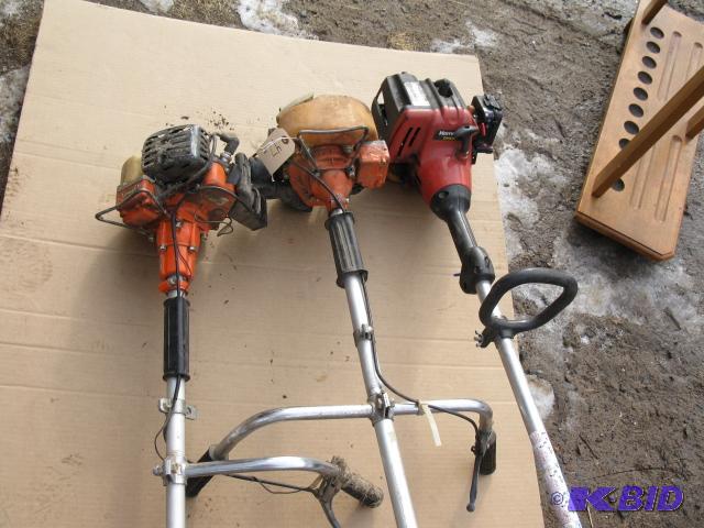3 weed whips, 2 are Stihl, untested...