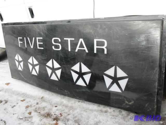 5 star sign, 3 ft x 8 ft...