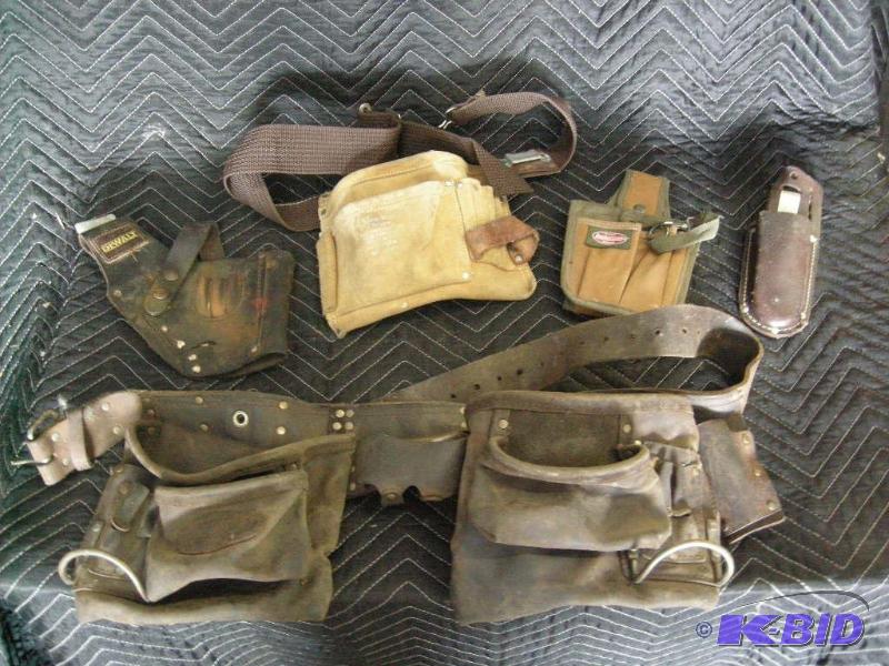 lot 100 image: Tool beltsholsters