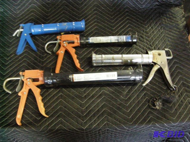 lot 122 image: Heavy Duty caulk guns and other