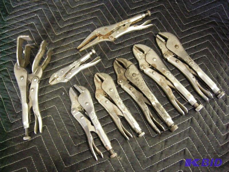 lot 123 image: 8 Vise-Grip tools