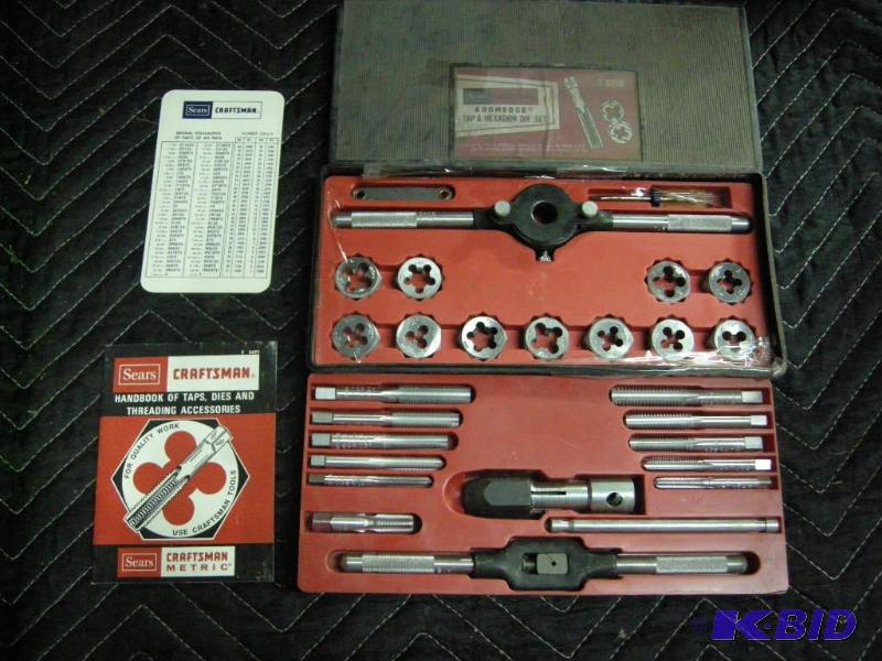lot 132 image: SearsCraftsman tap and die set