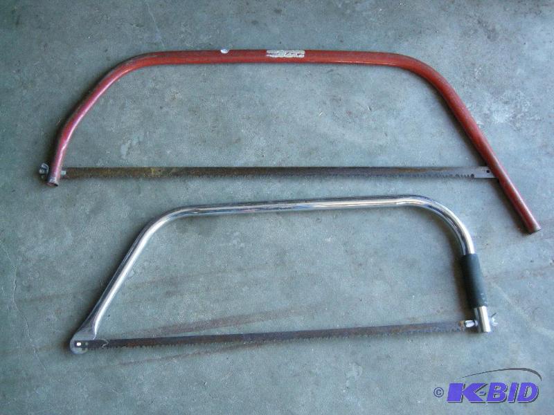 lot 145 image: 2 bow saws