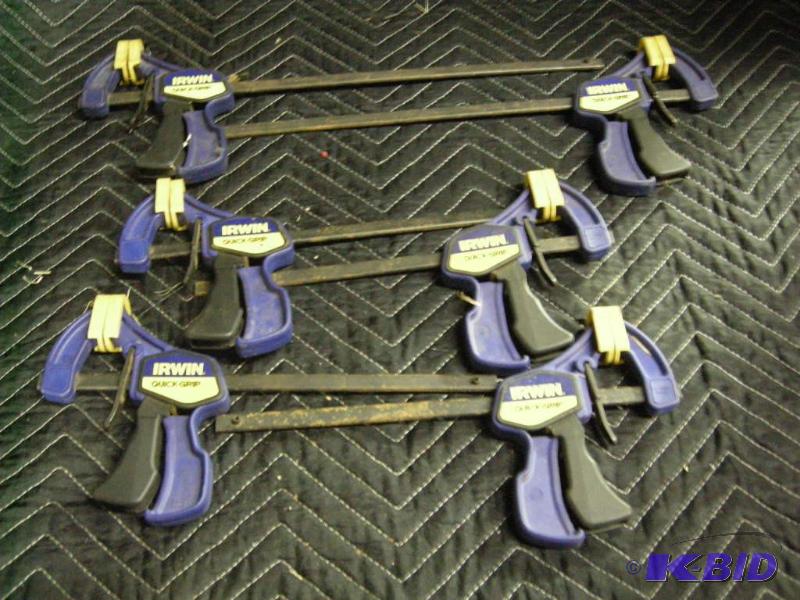 lot 38 image: 6 Irwin Quick-Grip clamps