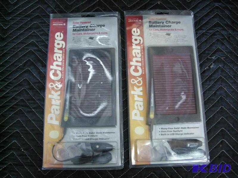 lot 85 image: 2 Solar battery chargers