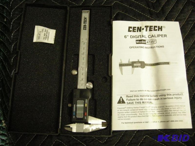 lot 93 image: Cen-Tech 6 digital caliper