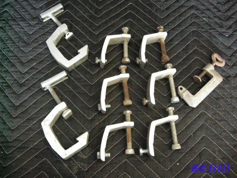 lot 94 image: Aluminum clamps