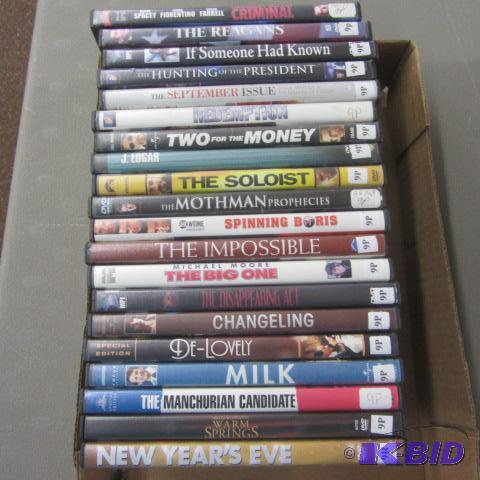 Twenty DVDs