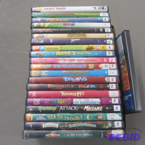 Twenty-one DVDs