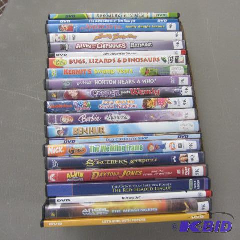 Twenty-one DVDs