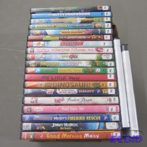 Twenty-one DVDs