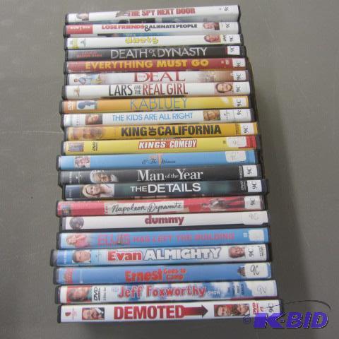 Twenty-one DVDs