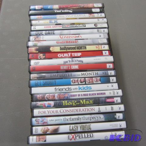 Twenty-one DVDs