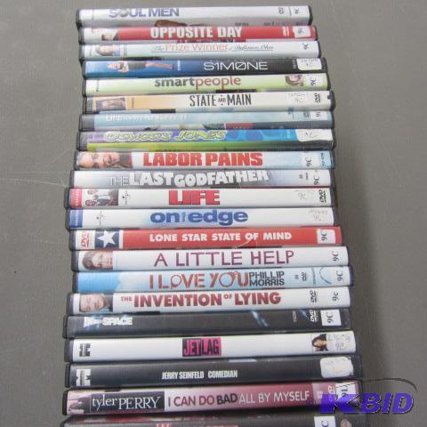 Twenty-one DVDs