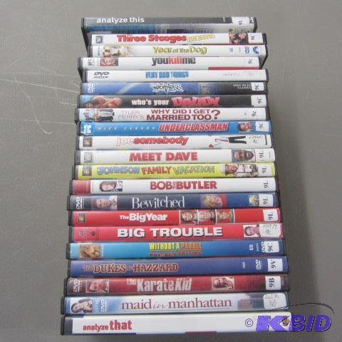 Twenty-one DVDs