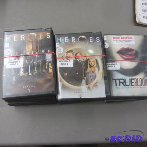 Eighteen DVDs