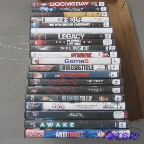 Twenty DVDs