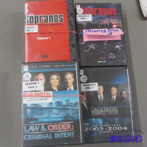 Sixteen DVDs