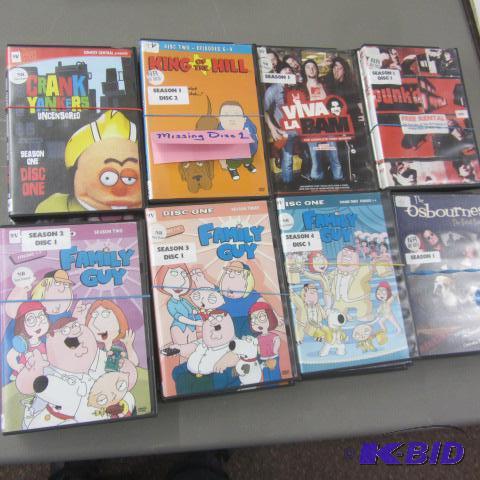 Nineteen DVDs