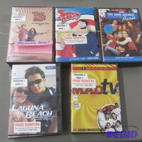 Fifteen DVDs