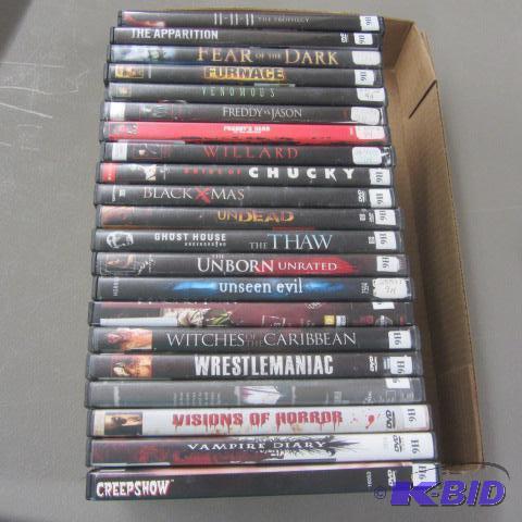 Twenty-one DVDs