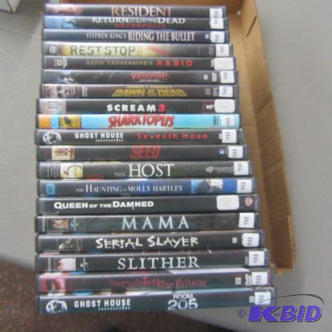 Nineteen DVDs