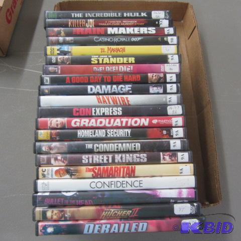 Twenty DVDs