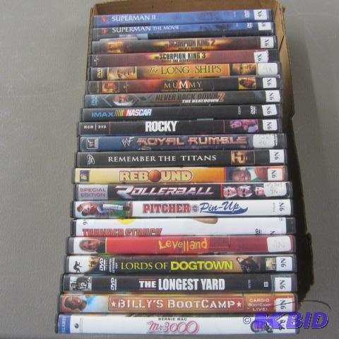 Twenty DVDs