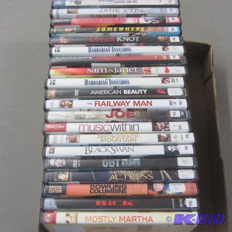Twenty DVDs