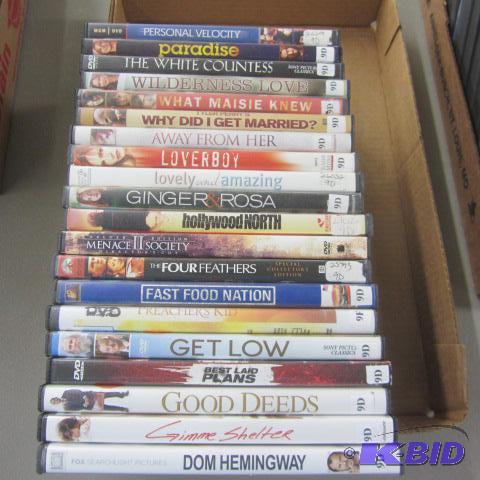 Twenty DVDs