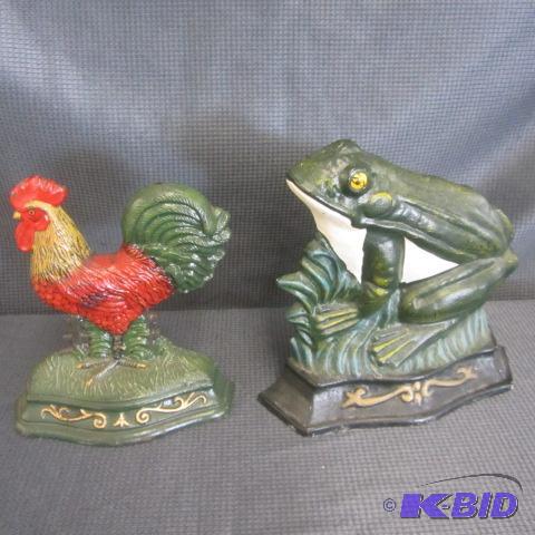 Frog & Rooster Door Stops