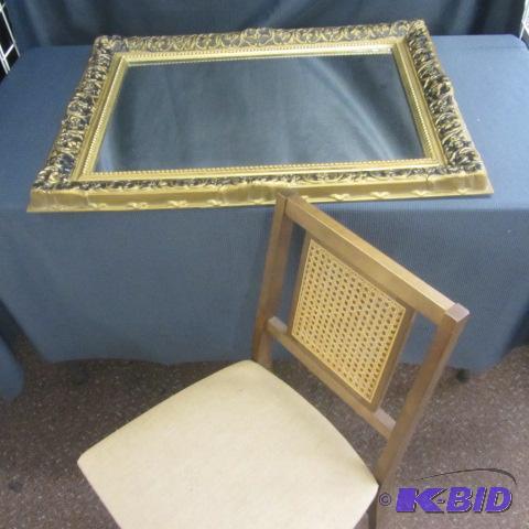 Vintage Mirror & Chair