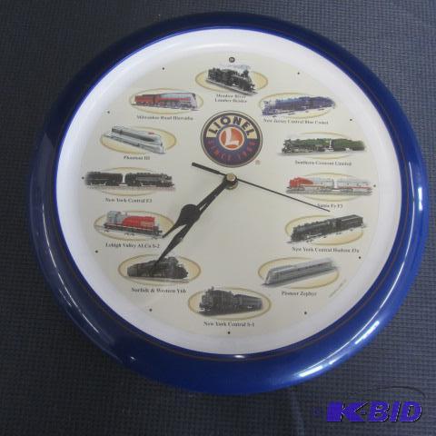 Lionel Trains Clock